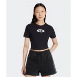 adidas Originals Campus 2000 Back Cut Out Rib T-Shirt Kadın Siyah Tişört - KC8804-001
