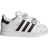 Adidas Originals Disney Superstar II Çocuk Ayakkabı Beyaz - Siyah Suni Deri Düz Tabanlı Eğlenceli Tasarım