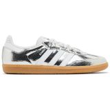 adidas Originals Samba OG Kadın Sneaker, Kırık Metalik Gümüş Beyaz, 6