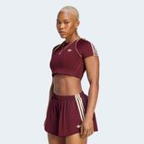 Adidas Originals Sport Superstar Kadın Bordo Crop T-Shirt.-
