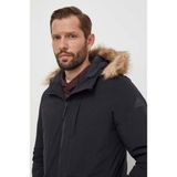 Adidas Paveric Fur Parka Opsiyonel Kürklü Kapüşonlu Regular Fit Uzun Erkek Mont Siyah - 2XL