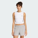 Adidas Performance JZ2484 ADI365 Iconic Running Crop Tank - L - Beyaz