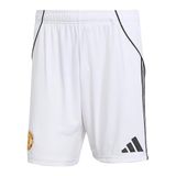 adidas Performance Manchester United Şort Home 2025/2026 Beyaz, L Erkek