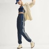 Adidas Pinstripe Firebird Kadın Eşofman Altı - Lacivert