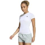 Adidas Power Essentials Workout Contour Kadın Beyaz Yuvarlak Yaka Tişört