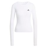 adidas PWR ESS C LS Kadın Uzun Kollu Tişört, white, L
