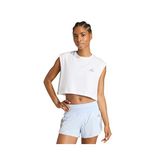 Adidas Run Ess Tk W Kadın Koşu Crop Üst KA0290 Beyaz