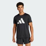 adidas Run It Erkek Siyah Koşu T-Shirt.- - M