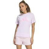 Adidas Running Essentials Brand Love Kadın Pembe Yuvarlak Yaka Tişört - XL