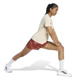 adidas Running Essentials Brand Love Yuvarlak Yaka Tişört, S, 01-JZ6824-1, Bej, Kadın