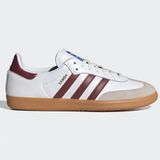 Adidas Samba Leather Sneaker Unisex Hakiki Deri Günlük Spor Ayakkabı Beyaz Bordo