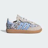 Adidas Samba Og Cf El I Çocuk Spor Ayakkabı Mavi Suni Deri Düz Taban Kız Çocuk İçin