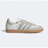 Adidas Samba Og Kadın Beyaz Spor Ayakkabı Suni Deri Düz Tabanlı Konforlu Tasarım - Gri