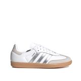 adidas Samba OG Kadın Sneaker, Beyaz Metalik Gümüş Sakız, 5
