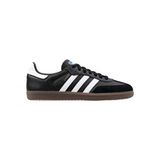 adidas Samba Og Unisex Spor Ayakkabı B75807 Suni Deri Siyah Bağcıklı Tasarım ile Rahat Kullanım