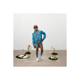 adidas Satin Bomber Ceket Çocuk Mont, Çift Taraflı, Kristal Aop/Orta Koyu Haki, 158-164 Beden