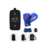 adidas Speed Tilt 150 Profesyonel Boks Eldiveni, Kick Boks Eldiveni, 10 oz, Mavi, 3'lü Set, Taşıma Çantası