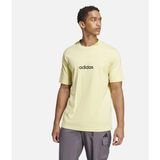 adidas Sportswear Essentials Linear Single Jersey Short-Sleeve Erkek Tişört Je9003 - XS - Sarı