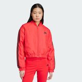 adidas Sportswear JP1724 Essentials 3-Stripes Insulated Crop Bomber Jacket - Kırmızı