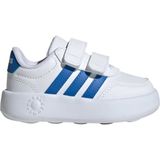 Adidas Sportswear JS3678 Breaknet 3.0 Çocuk Ayakkabısı Suni Deri Beyaz Mavi Renkli Konforlu Tasarım - Beyaz - Mavi
