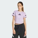 Adidas Sportswear JW2408 adidas Z.N.E. Fitted Kids Crop Tişört - Mor - 7 - 8 Yaş