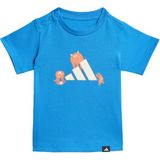 Adidas Sportswear KA0521 Tıro_nster Graphıc Bebek Tişörtü - 9 Ay - Mavi