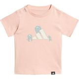 Adidas Sportswear KA0522 Tıro_nster Graphıc Bebek Tişörtü - Pembe - 1,5 - 2 Yaş