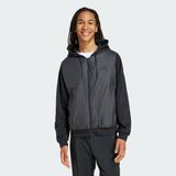 Adidas Sportswear KA5247 Essentials CLIMAWARM 3-Stripes Yalıtımlı Kapüşonlu Hibrit Mont - Siyah - XL