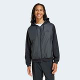 Adidas Sportswear KA5247 Essentials CLIMAWARM 3-Stripes Yalıtımlı Kapüşonlu Hibrit Mont - Siyah