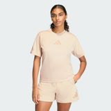 adidas Sportswear KC7717 Z.N.E. Tee Kadın Bej Renkli Spor Tişört Hafif Polyester Kumaş ile Günlük Kullanım İçin - XS
