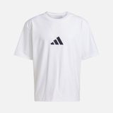 Adidas Sportswear Z.n.e. 3 Bar Logo Graphic Loose-Fit Short-Sleeve Erkek Tişört - Beyaz