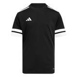 adidas SQUA25 JSY Y Unisex Çocuk Kısa Kollu Forma/Tişört, black/white, 7-8 Yaş
