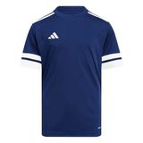 adidas SQUA25 JSY Y Unisex Çocuk Kısa Kollu Forma/Tişört, team navy blue 2/white, 9-10 Yaş