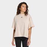 Adidas Studio Boyfriend Kadın Bej Tişört (KU6079) - L - Krem