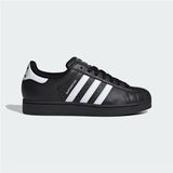 Adidas Superstar II Siyah Erkek Spor Ayakkabı Düz Taban Yapısı ve Günlük Kullanıma Uygun