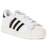 adidas Superstar II W HQ2285 Kadın Spor Ayakkabı, Beyaz, Beyaz, 8.5