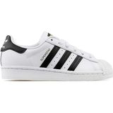 adidas Süperstar J Foundation Unisex Spor Ayakkabı Günlük Kullanıma Uygun Yumuşak İç Yapı ile Konforlu - Beyaz - Siyah