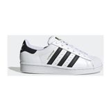 adidas Superstar Kadın/Çocuk Spor Ayakkabı FU7712 Düz Taban Beyaz Renk Konforlu Kullanım