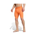 Adidas TECHFIT SHRT TIGHT M Erkek Antrenman Kısa Tayt JM0651 Turuncu