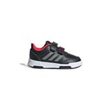 adidas Tensaur Hook And Loop Ayakkabı -, 20, LKK12, Core Black/Iron Metallic/L, Unisex - bebek