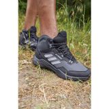 Adidas Terrex AX4 Mid Gro Tex Hiking Continental Sneaker Gore Tex Su Geçirmez Bilekli Sneaker Siyah Gri