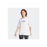 adidas Terrex Back Graphic Kadın Beyaz T-shirt