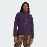 Adidas Terrex JN0930 Terrex Xploric High Pile Fleece Pullover Sweatshirt - Mor - XS