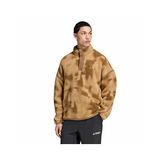 Adidas TERREX MT ESS HP AOP Erkek Outdoor Polar Sweatshirts KS2315 Kahverengi