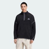 Adidas Terrex Multi High Pile Fleece Erkek Sweatshirt - 010 - Siyah