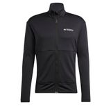 adidas Terrex Multi Light Fleece Full-Zip Erkek Sweatshirt - Siyah - S