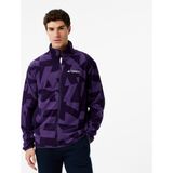 adidas Terrex Multi Printed Full Zip Fleece Erkek Mor Yürüyüş Polar
