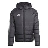adidas Tiro 24 Winter Erkek Siyah Kapüşonlu Mont