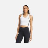 Adidas Train Essentials 3-Stripes Crop Tank Kadın Atlet - Beyaz