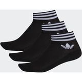 adidas Trefoil Siyah Bilek Çorap 3'lü Paket Erkekler İçin Rahat Kullanım - 35 - 38